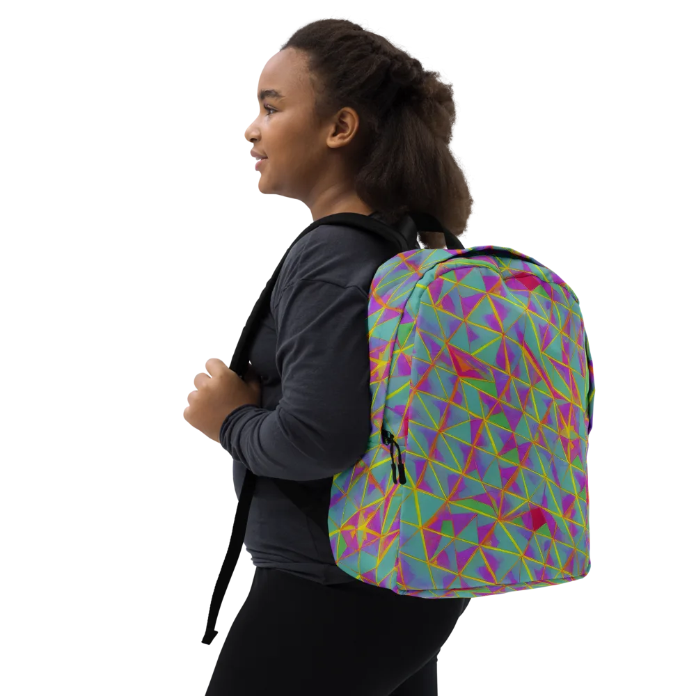 Prismatic Pulse on Minimalist Backpack — Right Front