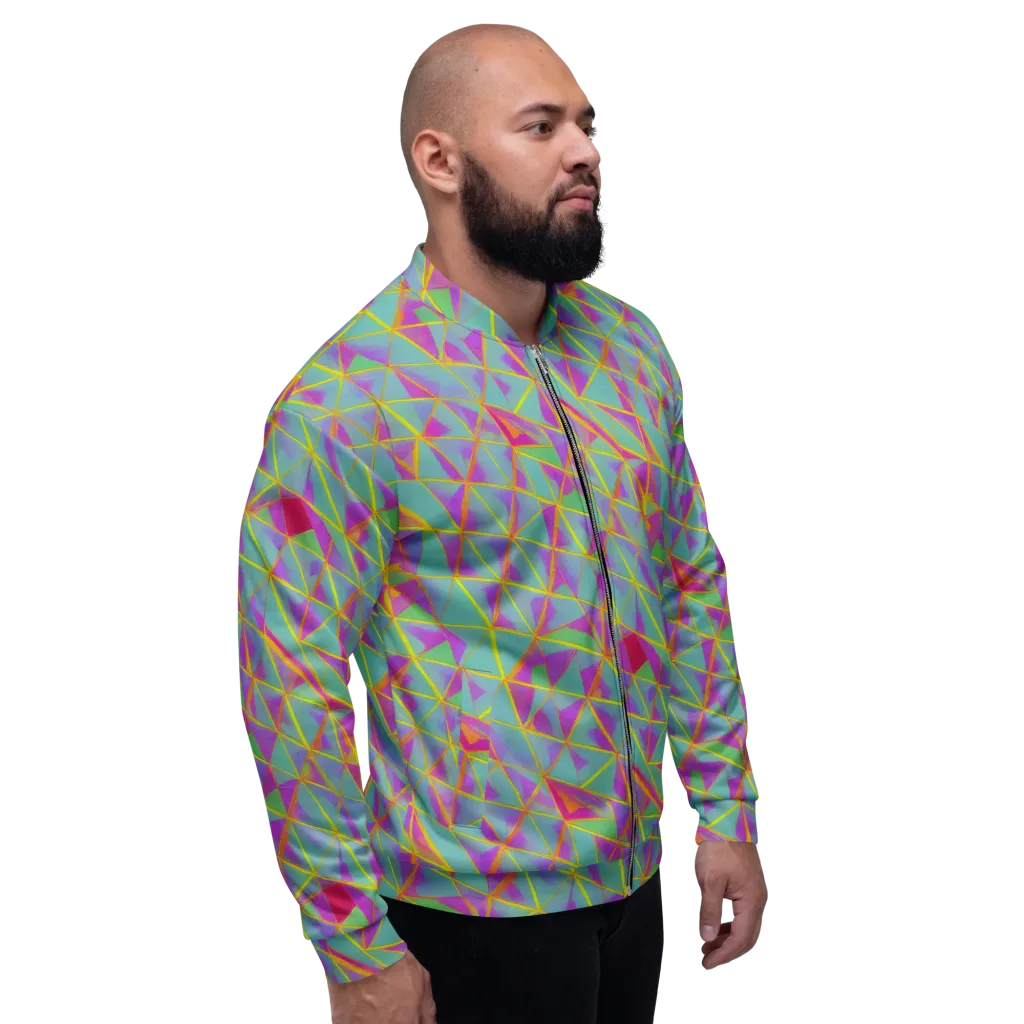 Prismatic Pulse on Bomber Jacket — Right