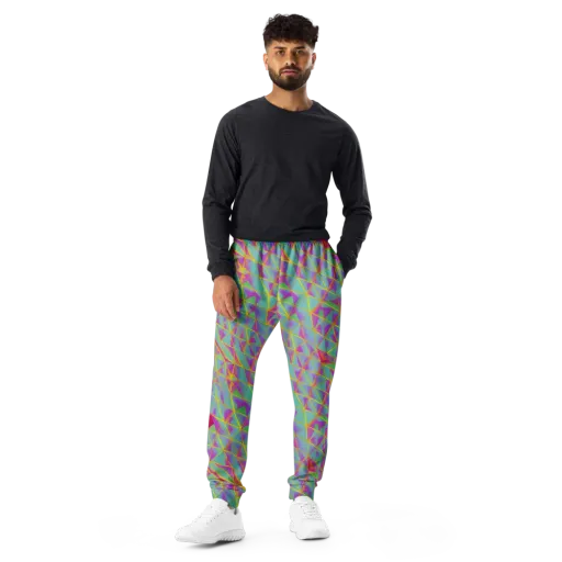 Prismatic Pulse on a Men's Joggers