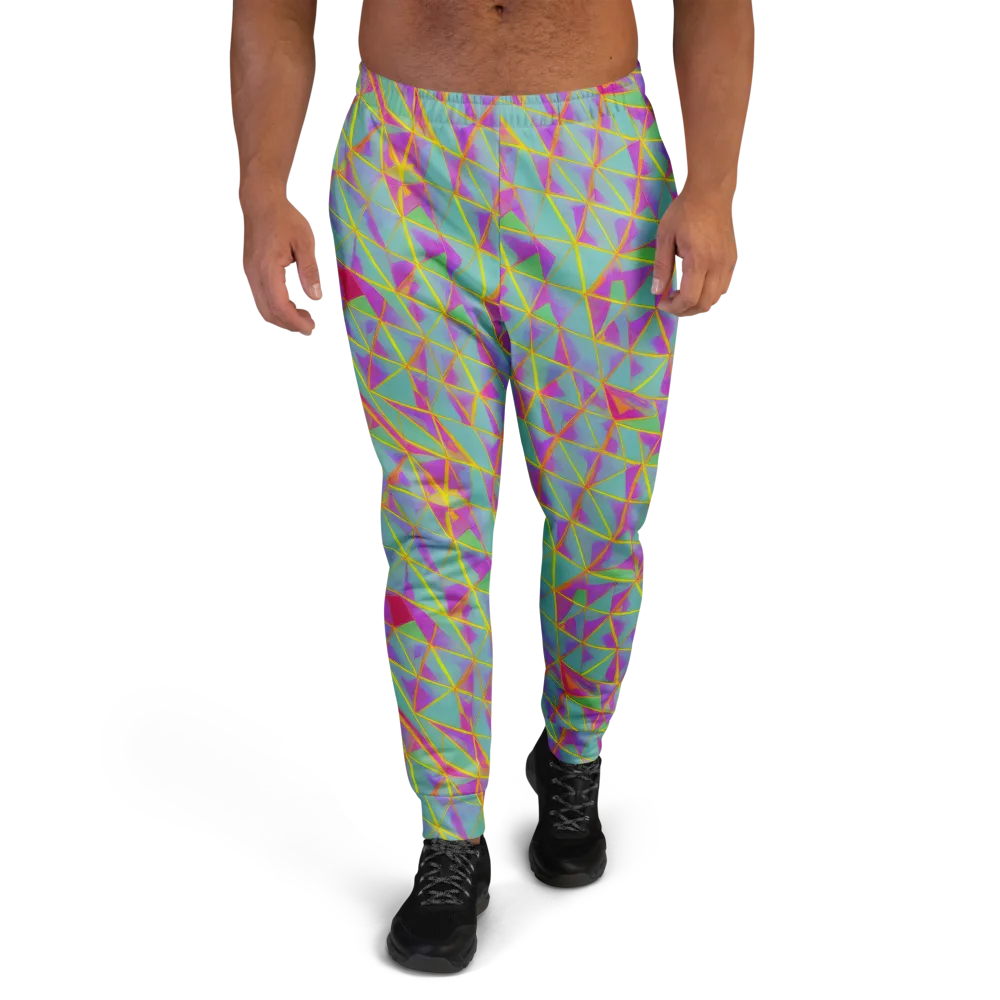 Prismatic Pulse on Men's Joggers — Front