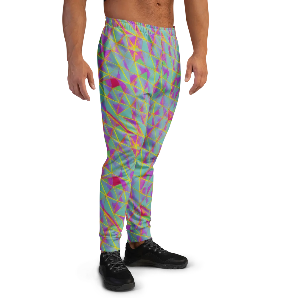 Prismatic Pulse on Men's Joggers — Right