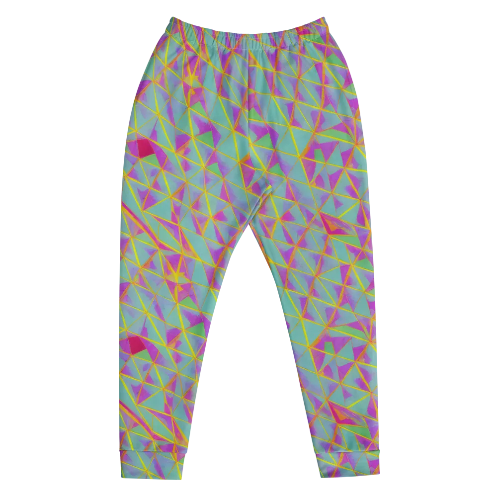 Prismatic Pulse on Men's Joggers — Front
