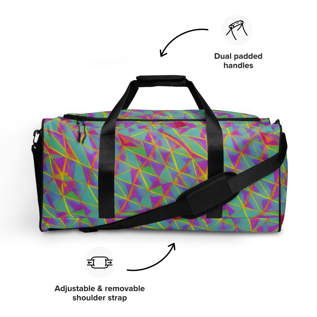 Prismatic Pulse on Duffle Bag — Front