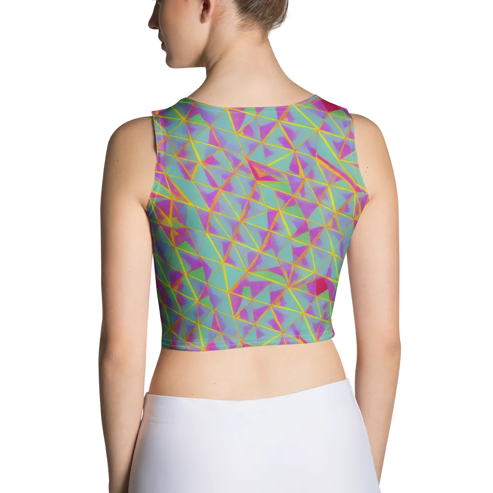Prismatic Pulse on Crop Top — Back