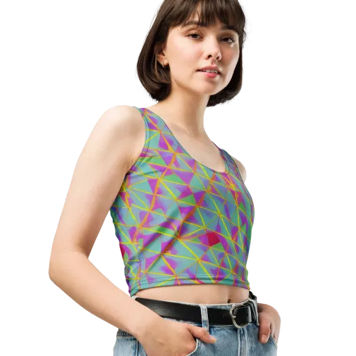 Prismatic Pulse on a Crop Top