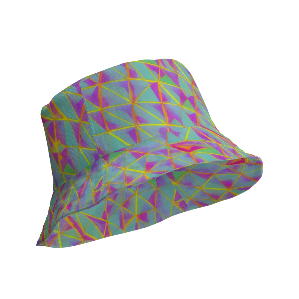 Prismatic Pulse on Reversible Bucket Hat — Product details Outside
