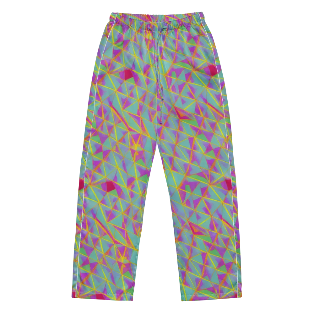 Prismatic Pulse on Women's Pajama Pants — Front