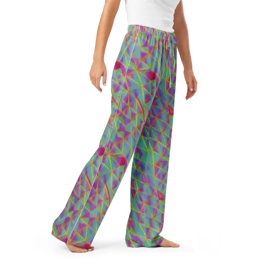 Prismatic Pulse on a Women's Pajama Pants