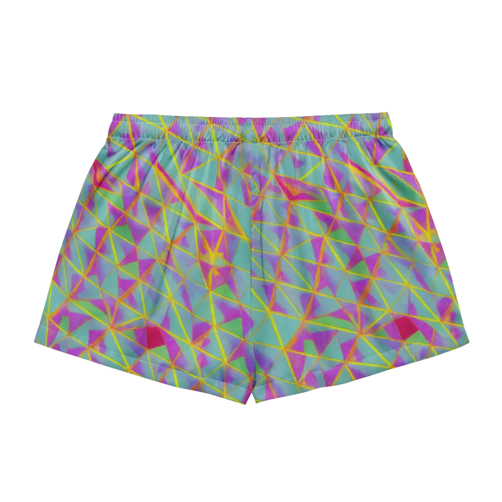 Prismatic Pulse on Women's Pajama Shorts — Back