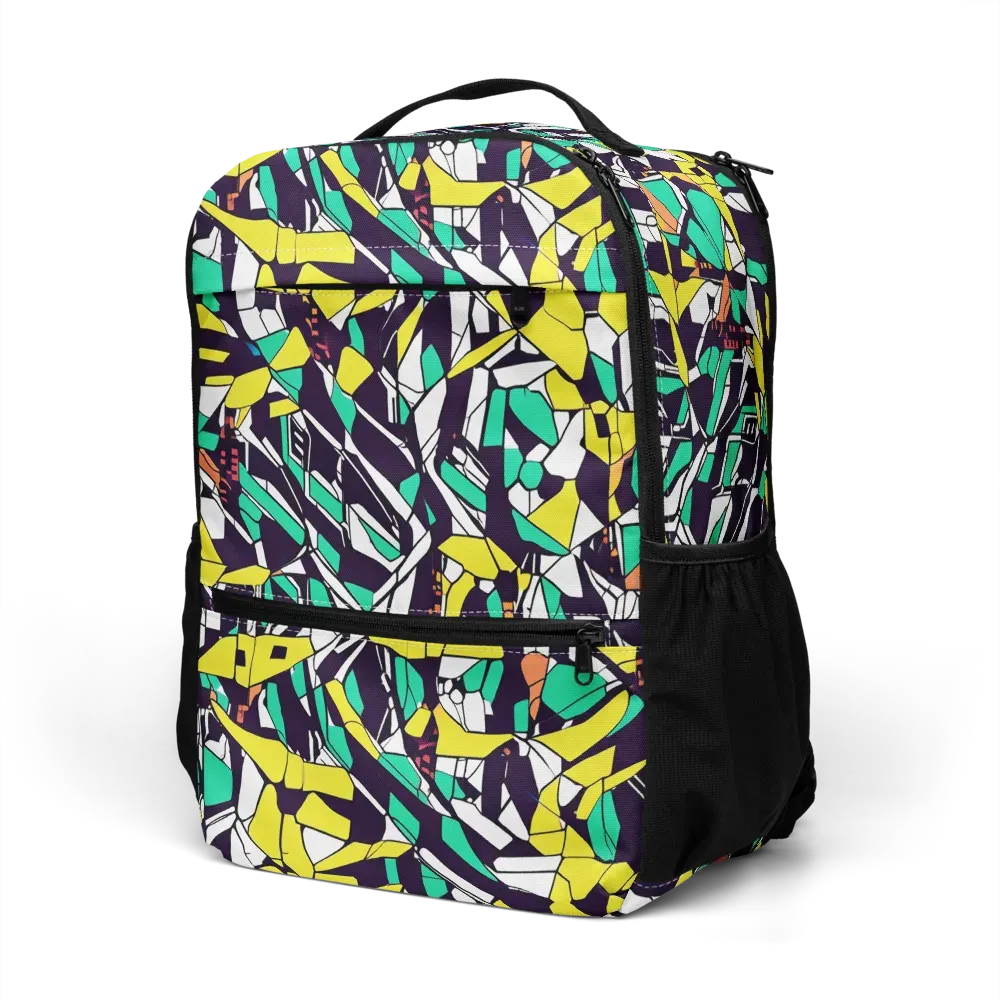 Electric Shards on Utility Backpack — Left Front