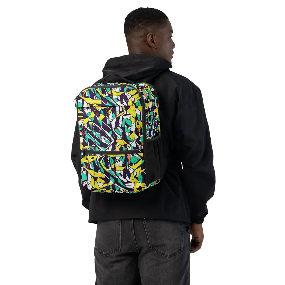 Electric Shards on Utility Backpack — Back