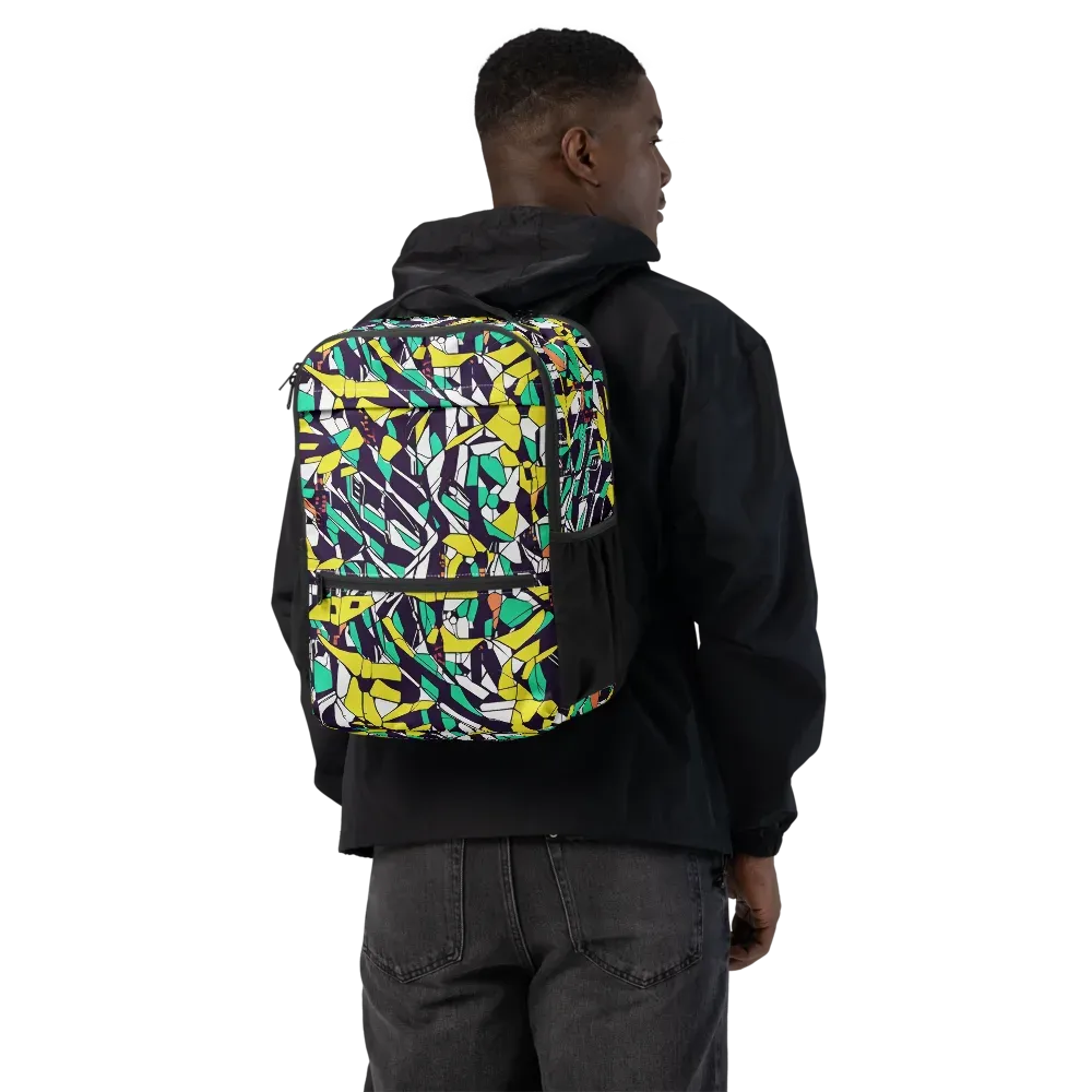 Electric Shards on Utility Backpack — Back