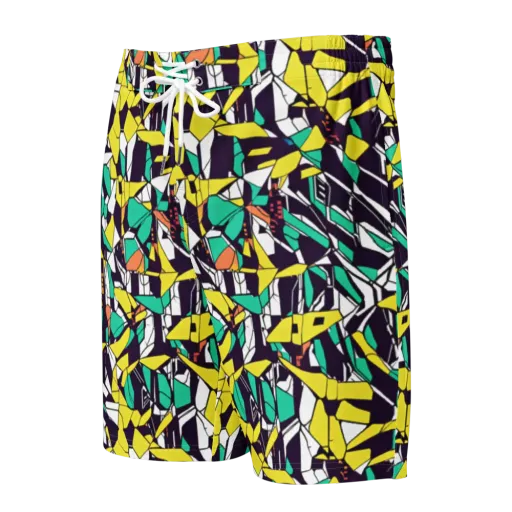 Electric Shards on a Men's Board Shorts