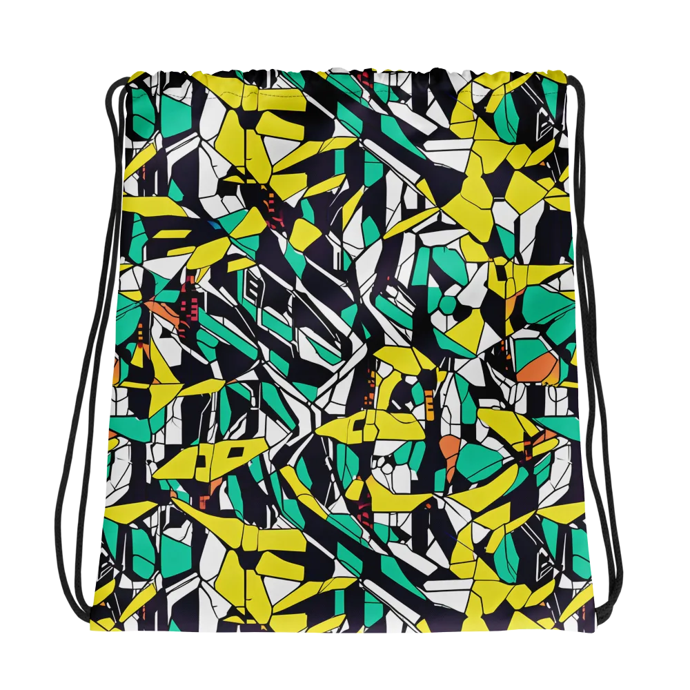 Electric Shards on Drawstring Bag — Photo