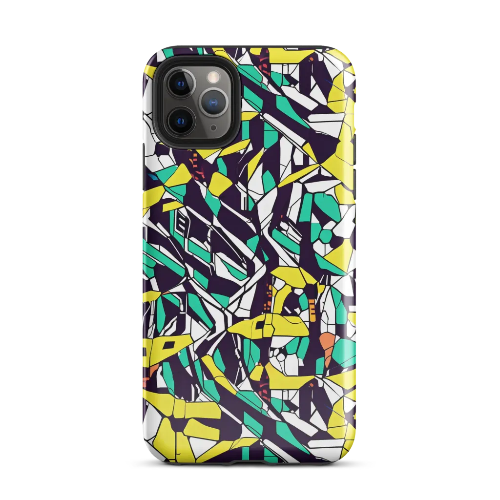 Electric Shards on Tough Case for iPhone® — Front