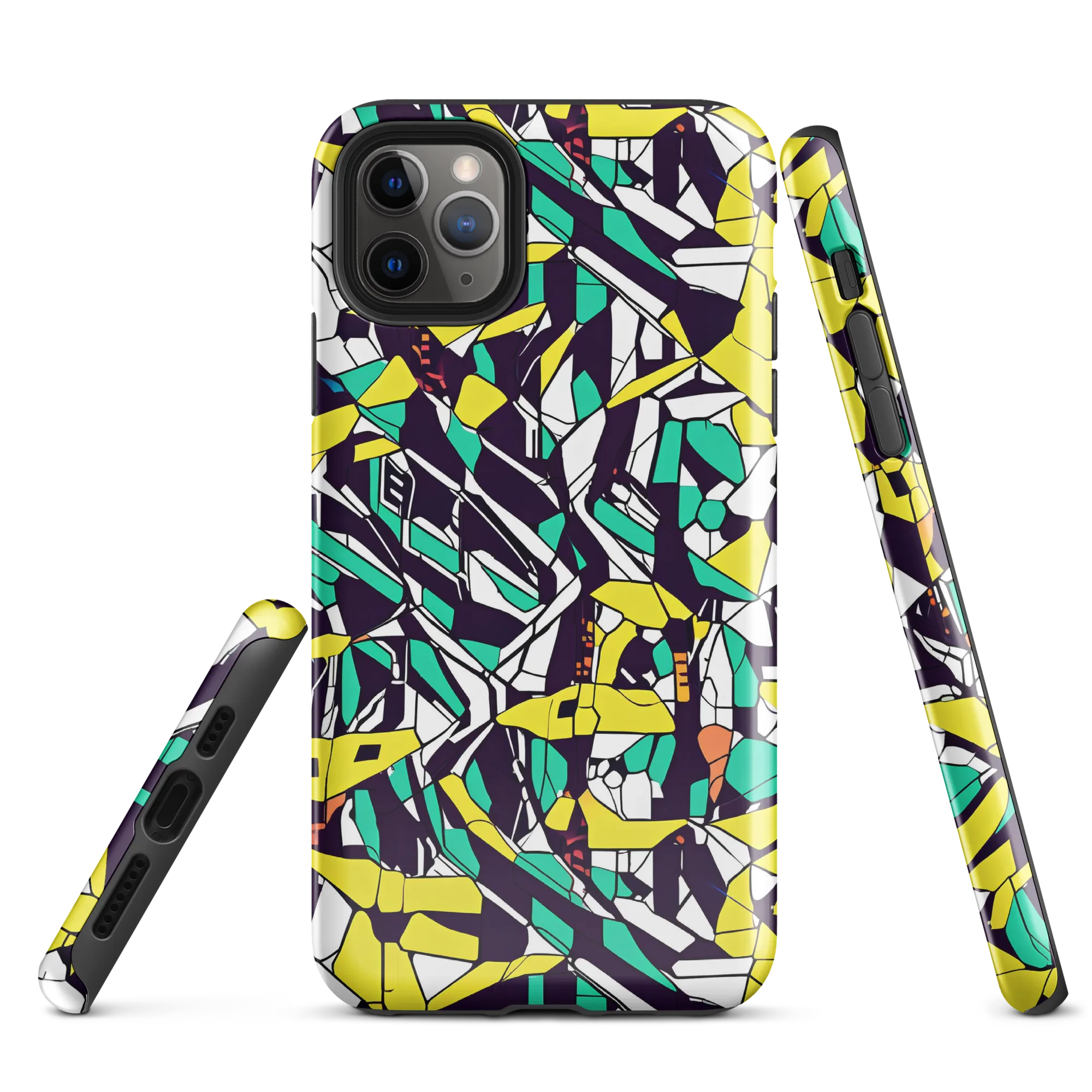 Electric Shards on Tough Case for iPhone® — Front