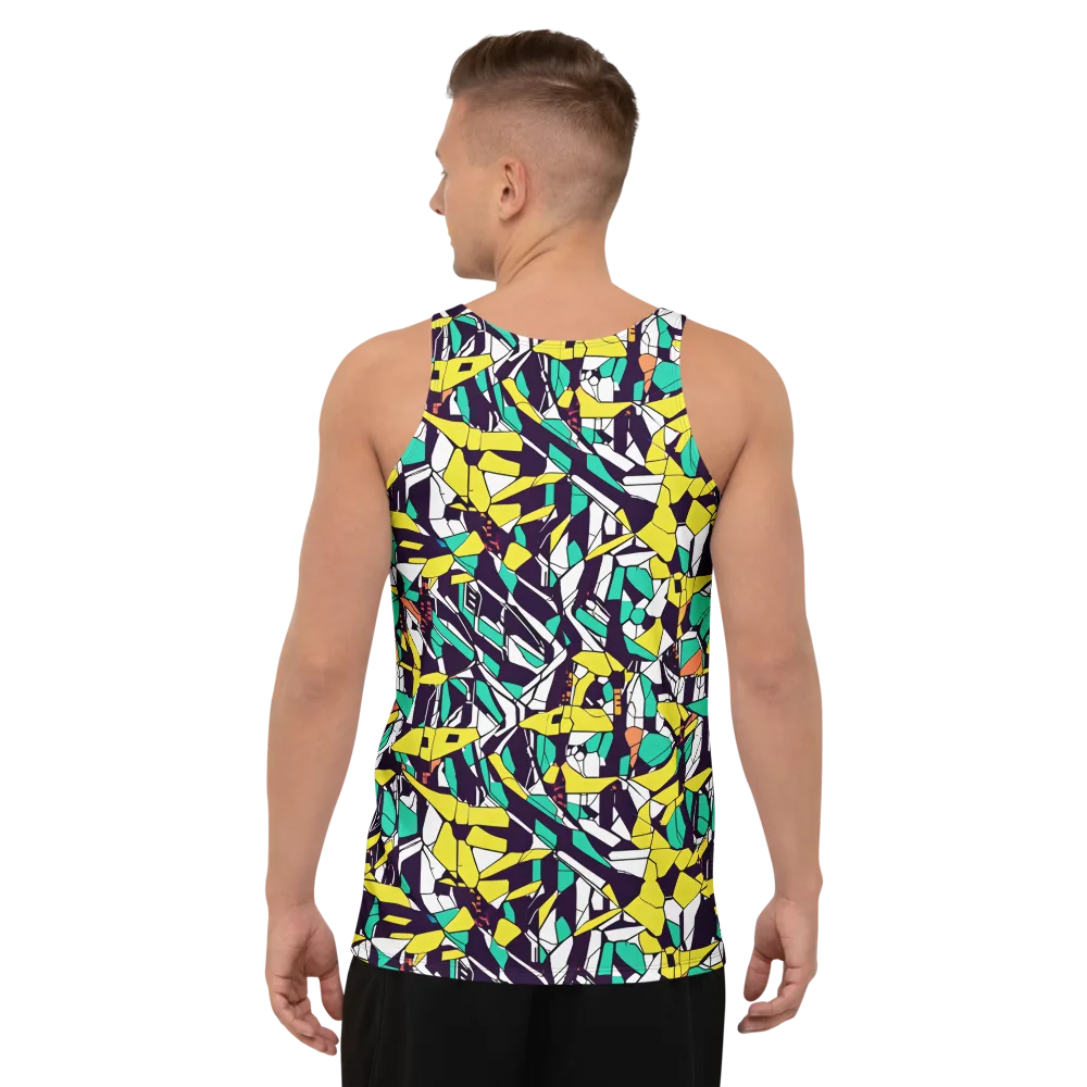 Electric Shards on Men's Tank Top — Back