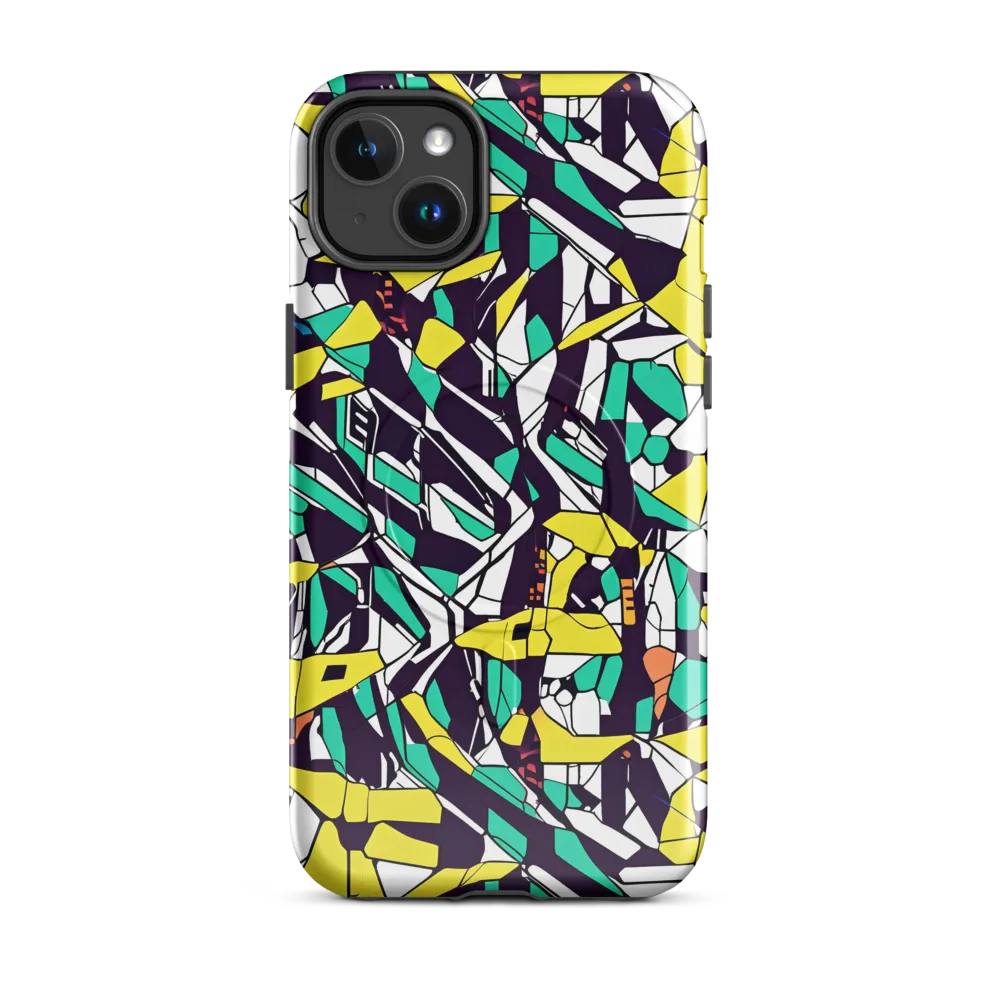 Electric Shards on MagSafe Tough Case for iPhone® — Front