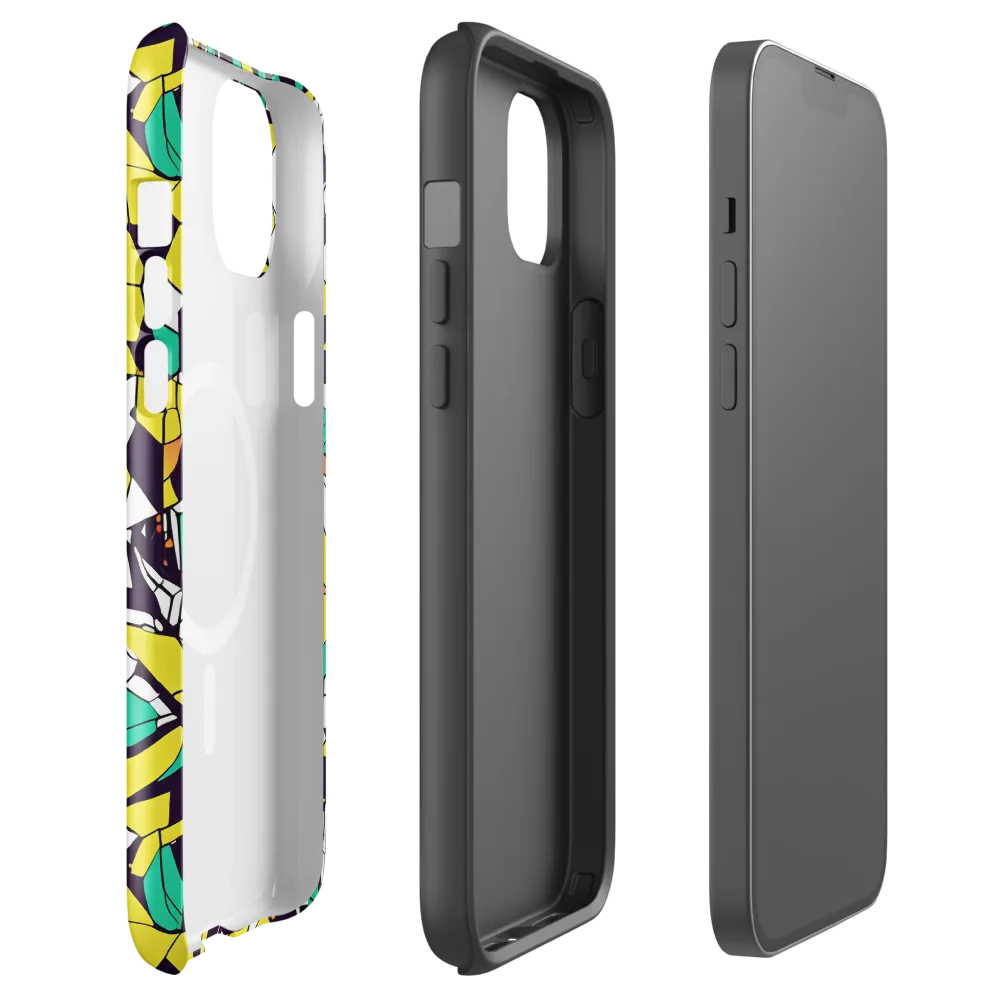 Electric Shards on MagSafe Tough Case for iPhone® — Front