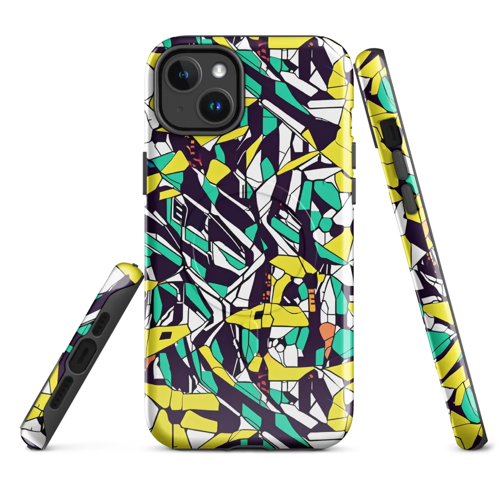 Electric Shards on MagSafe Tough Case for iPhone® — Front