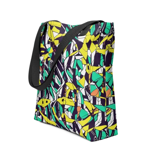 Electric Shards on a Tote Bag