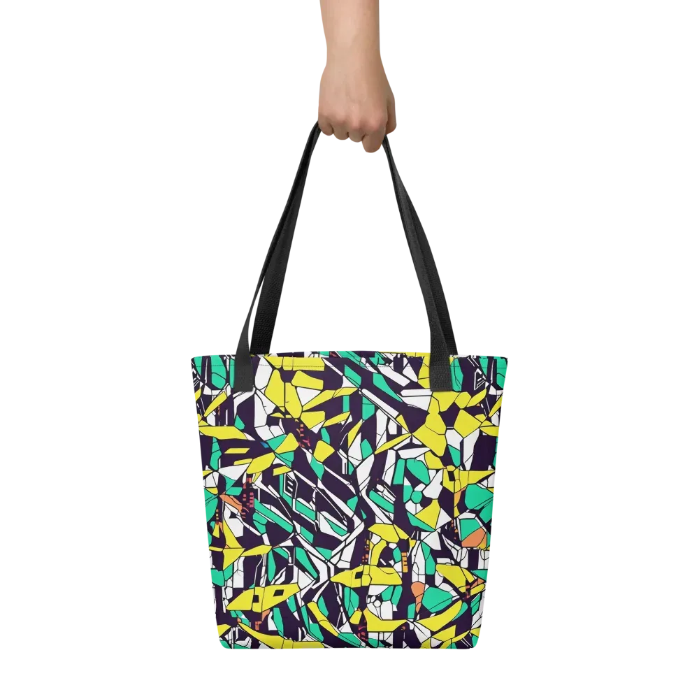 Electric Shards on Tote Bag — Front