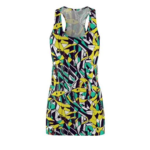 Electric Shards on a Racerback Dress