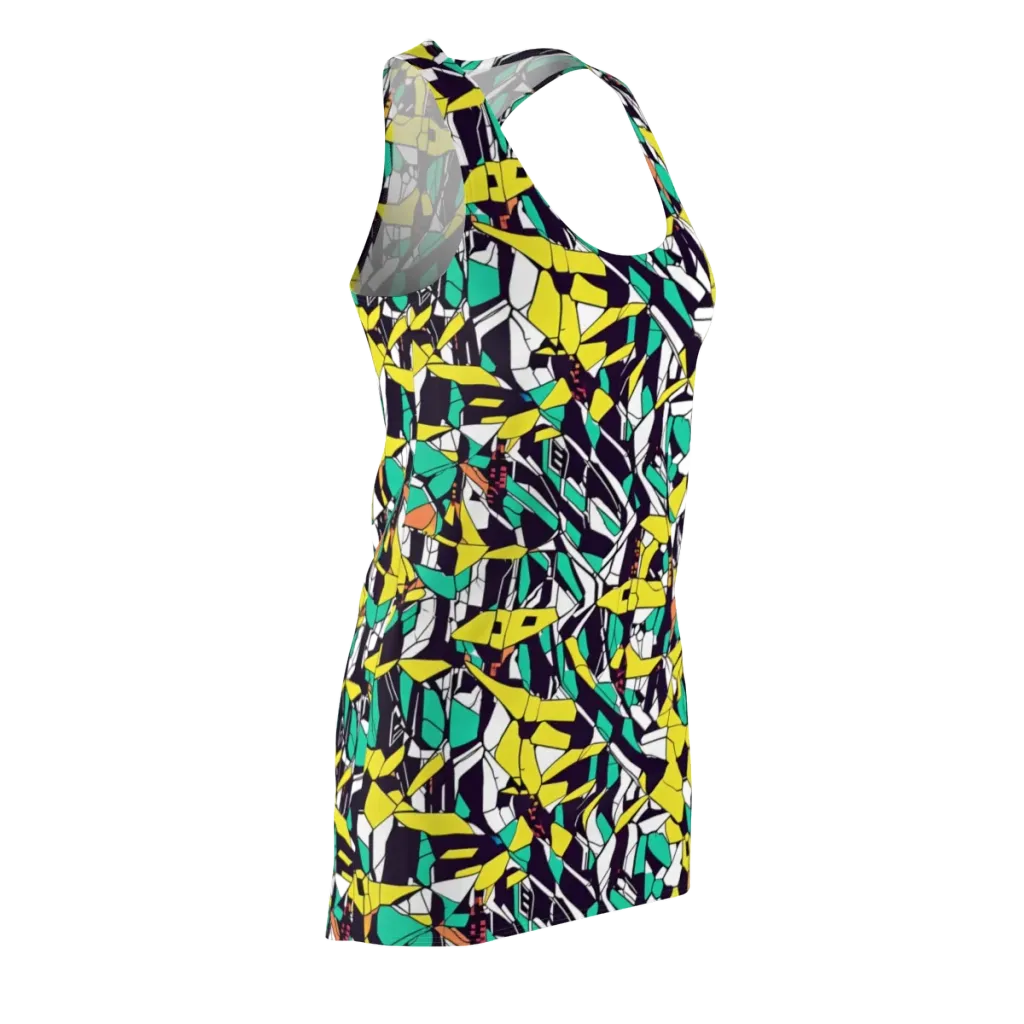 Electric Shards on Racerback Dress — Front Side