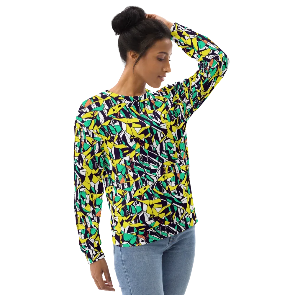 Electric Shards on Sweatshirt — Right Front