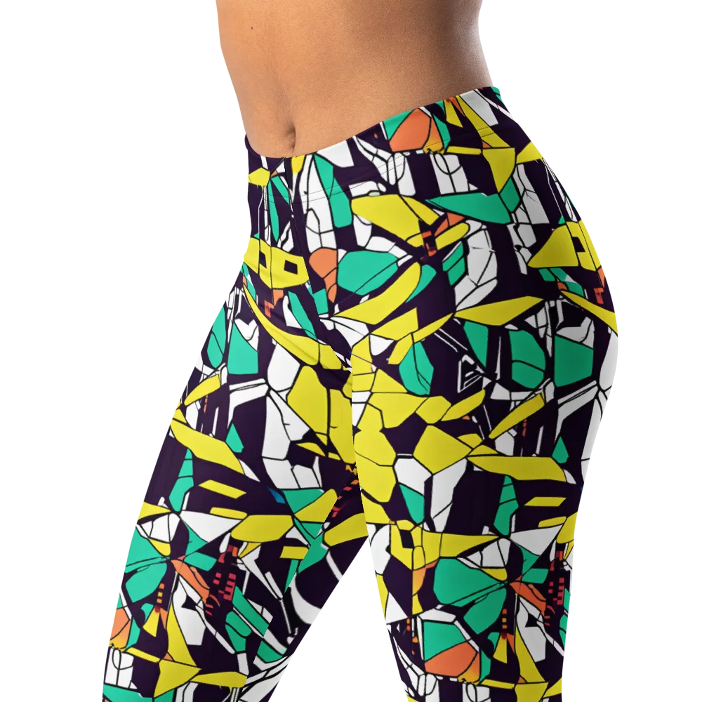 Electric Shards on Leggings — Left Front