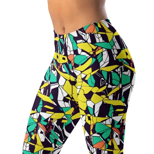 Electric Shards on a Leggings