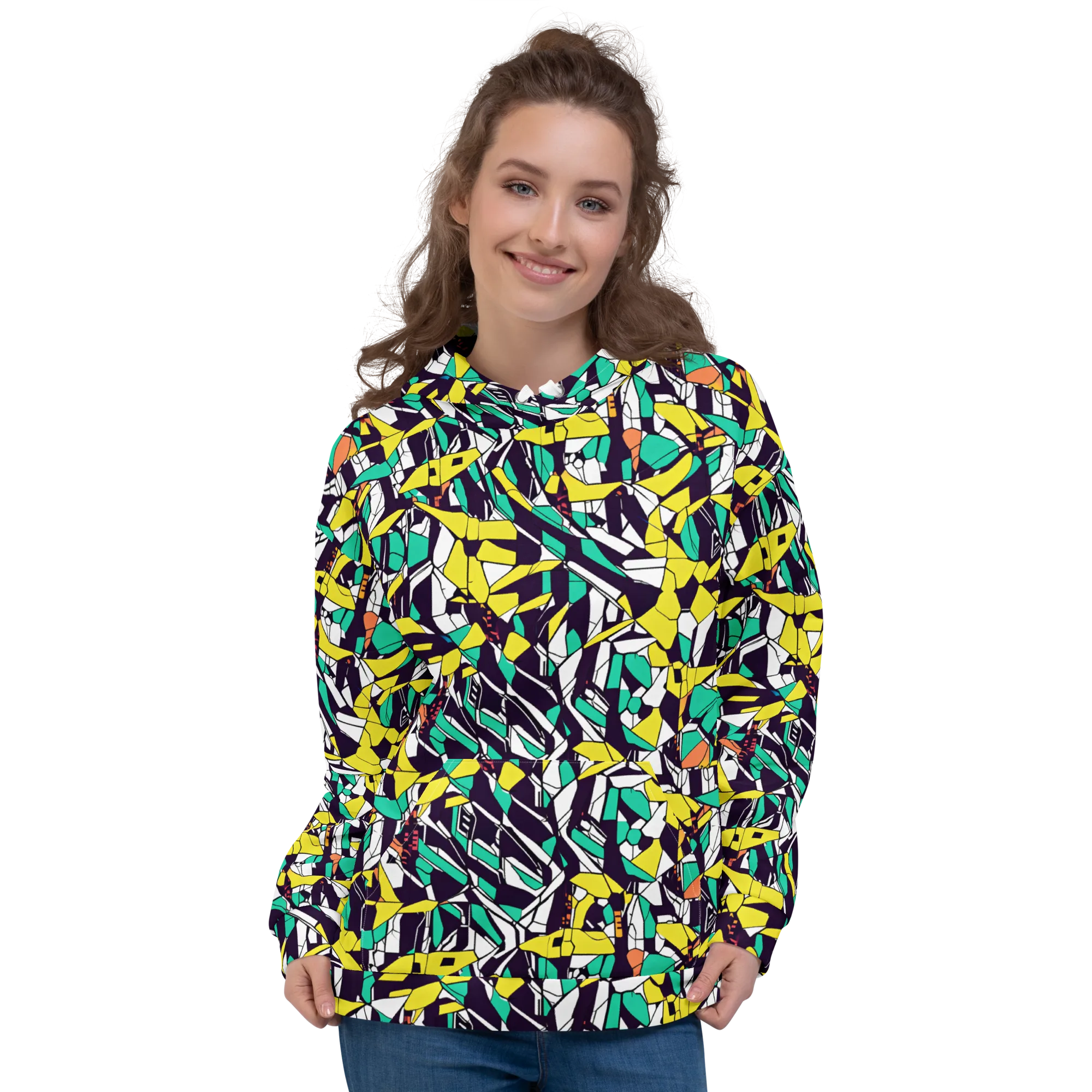 Electric Shards on Hoodie — Front