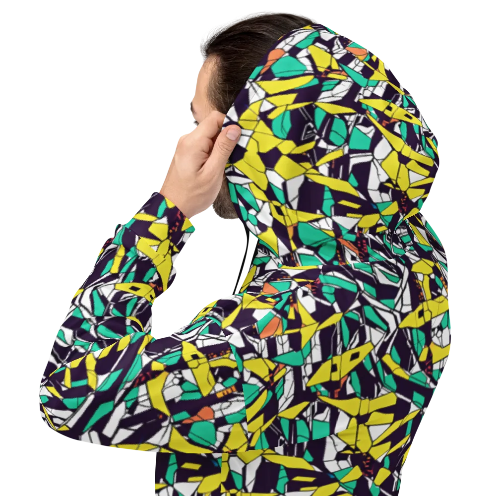 Electric Shards on Hoodie — Back