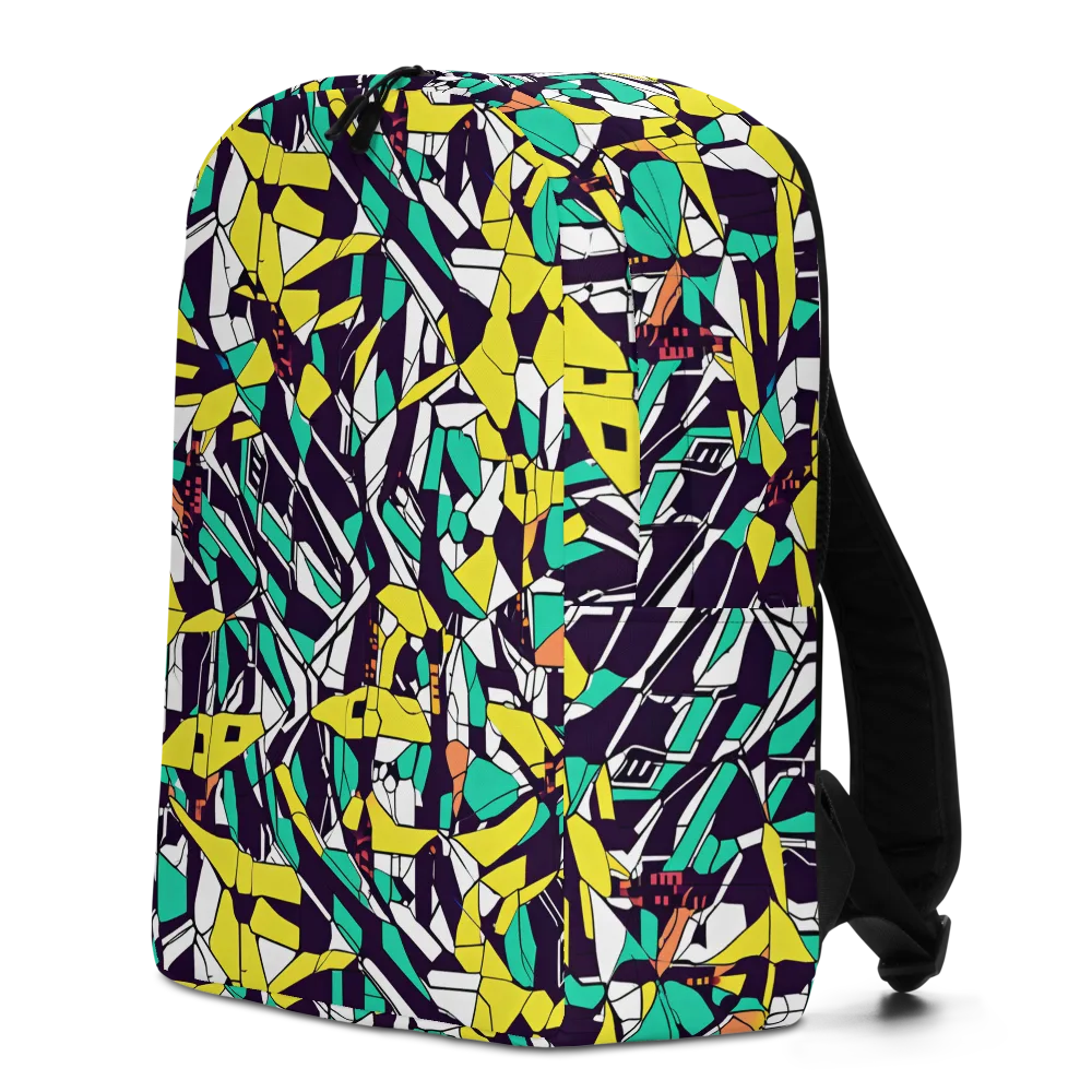 Electric Shards on Minimalist Backpack — Left