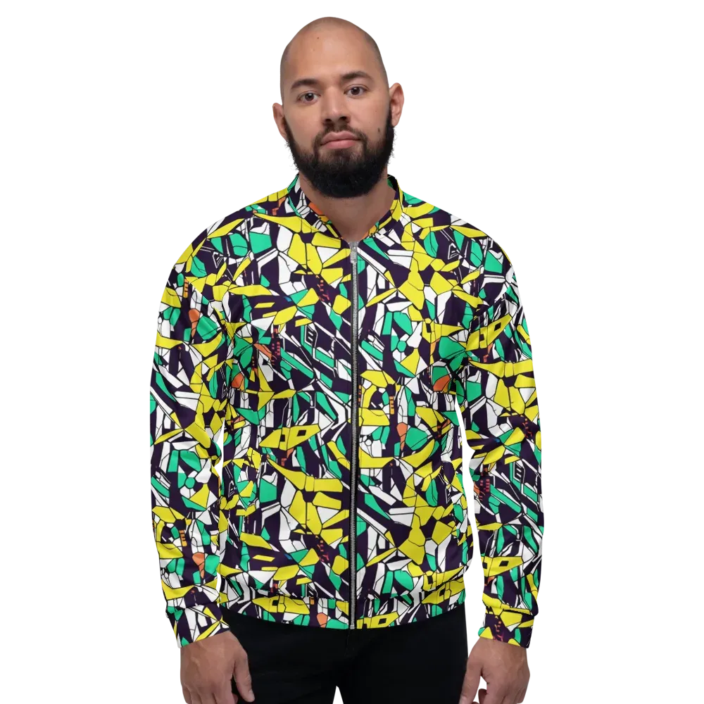Electric Shards on Bomber Jacket — Front