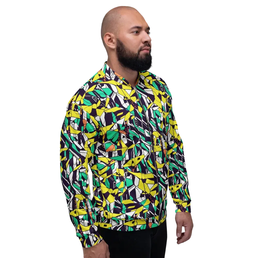 Electric Shards on Bomber Jacket — Right