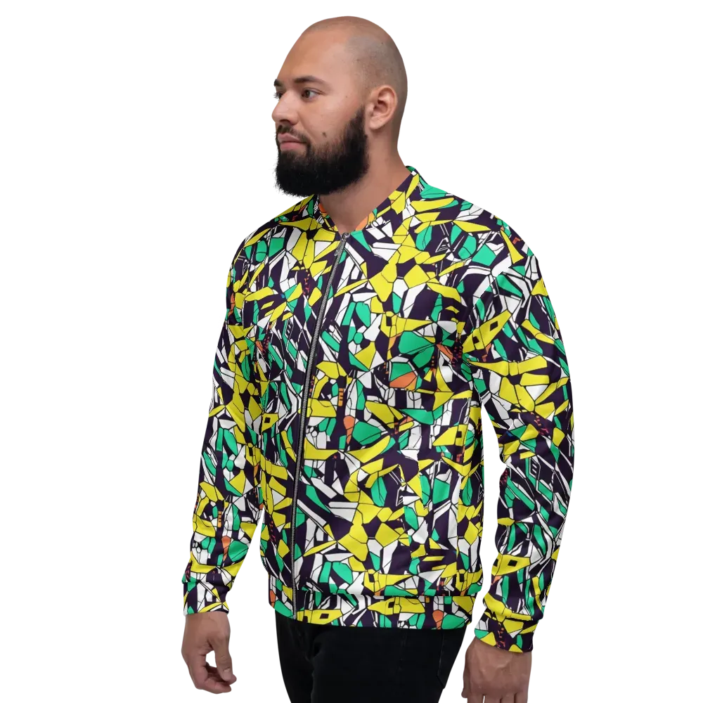 Electric Shards on Bomber Jacket — Left