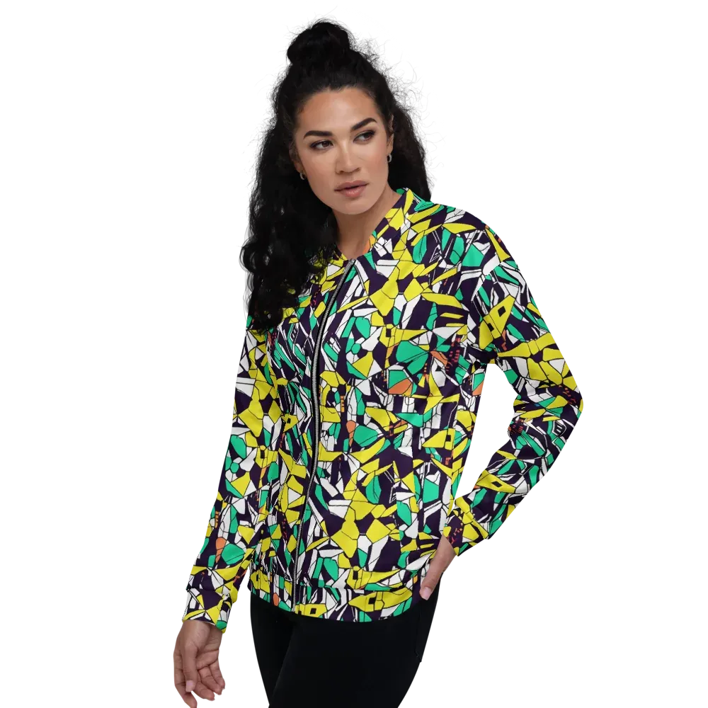Electric Shards on Bomber Jacket — Left
