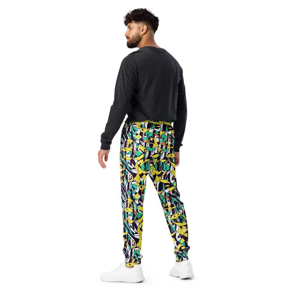 Electric Shards on Men's Joggers — Back