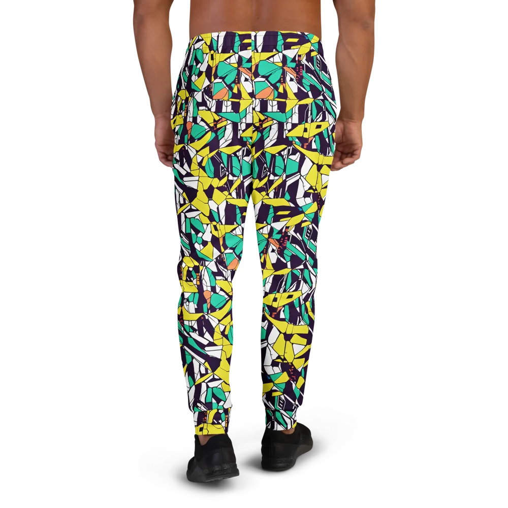 Electric Shards on Men's Joggers — Back