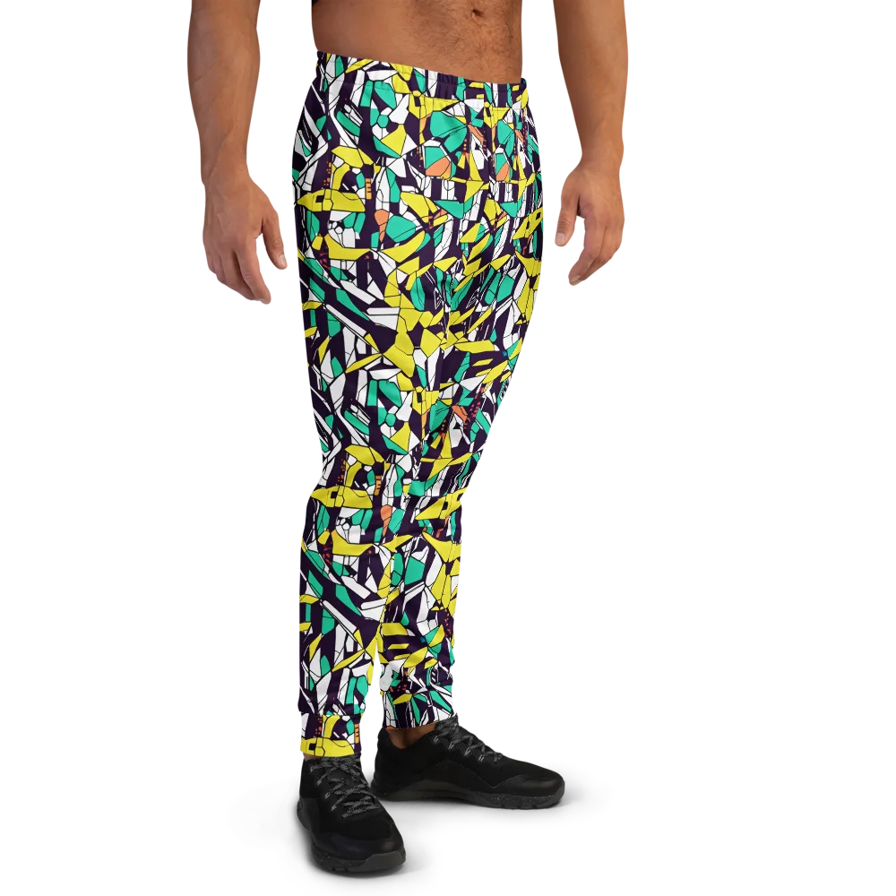 Electric Shards on Men's Joggers — Right