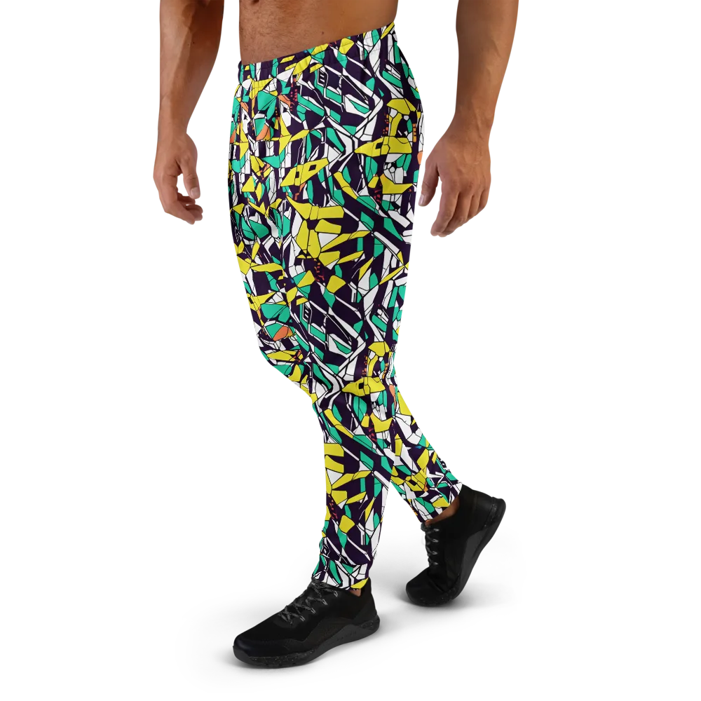 Electric Shards on Men's Joggers — Left