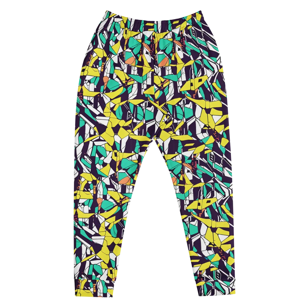 Electric Shards on Men's Joggers — Front