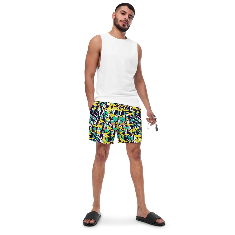 Electric Shards on Swim Trunks — Front