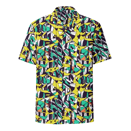 Electric Shards on a Button Shirt