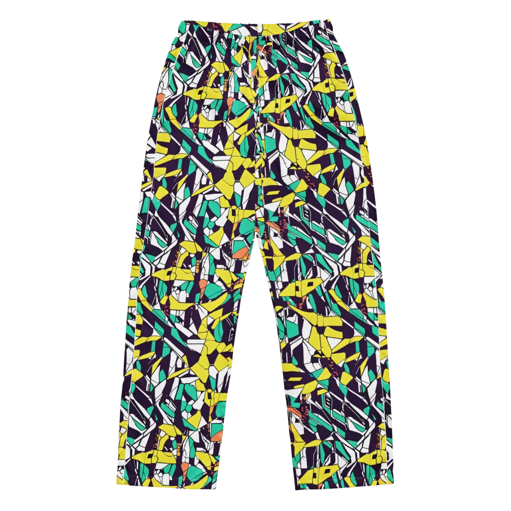 Electric Shards on Women's Pajama Pants — Front