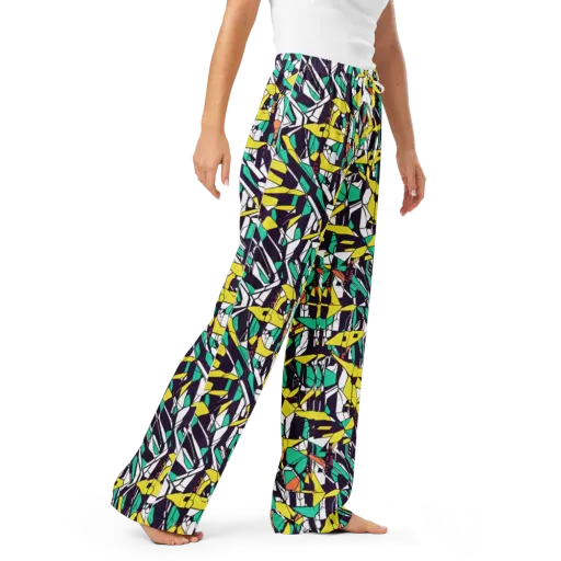 Electric Shards on a Women's Pajama Pants