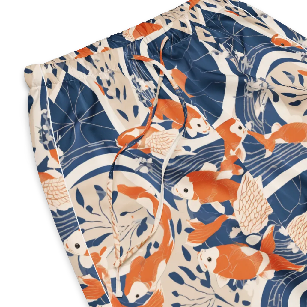 Indigo Koi Garden on Women's Pajama Pants — Product details