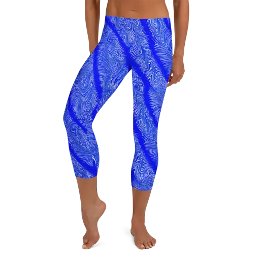Electric Current on a Capri Leggings