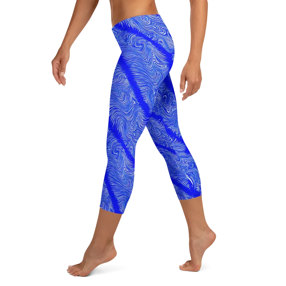 Electric Current on Capri Leggings — Left